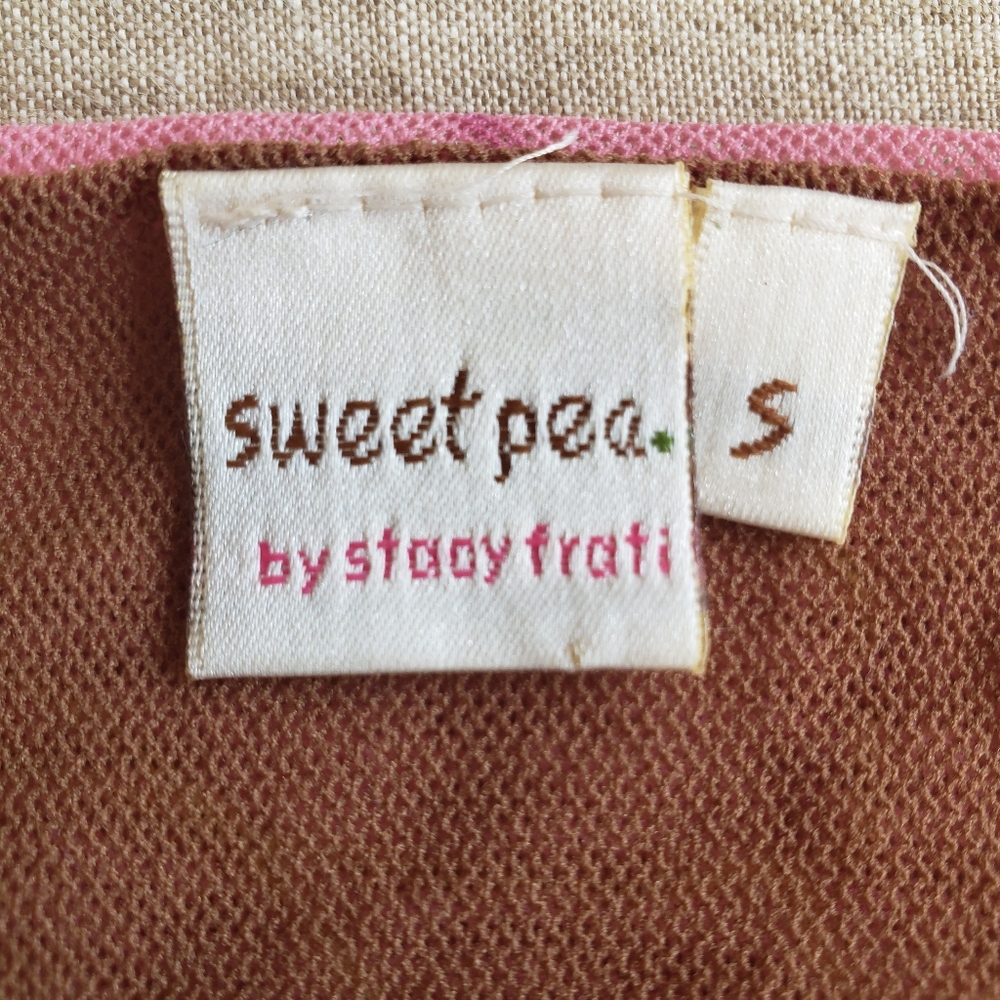 Pink Tie Mesh Tank Top, S - Picture 13 of 13